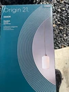New Origin 21 Kason Hanging Pendant White Milk Glass Gold Lighting Fixture. Fixed Price $35.00.