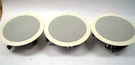 Lot (3) Sonance CR201 6-1/2" Recessed Ceiling Speakers Off-white Cream E132. Fixed Price $150.00.