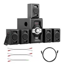 Acoustic Audio 5.1 Bluetooth 6 Speaker System Home Theater Surround Sound New. Fixed Price $88.88.