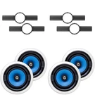 2 (pair) MS3800 8" Ceiling Speaker + Install Kit (pre-construction Brack.... Fixed Price $161.96.