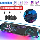 Wireless Computer Speakers Soundbar W/bluetooth Stereo Bass For Desktop Pc. Fixed Price $22.98.