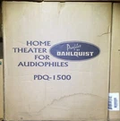 Home Theater Powered Subwoofer Audiophile PDQ-1500 Profiles By Dahlquist. Fixed Price $697.75.