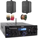 Pyle PDA5BU 200W Bluetooth Fm Radio Receiver, 2X 4" 30W Speakers, Banana Plugs. Fixed Price $162.49.