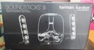Harman Kardon Soundsticks Iii Multimedia Speaker System - Brand New In Box. Fixed Price $245.00.