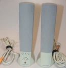 Harman Kardon Stereo Speaker Set With Original Cables DA001. Fixed Price $16.00.