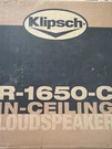Klipsch Speakers New R-1650-C In-ceiling. Fixed Price $50.00.