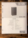 Sony SS-U35 Speaker Service Manual *original*. Fixed Price $14.97.