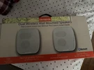Aiwa Dual Wireless Wall Mounted Speakers. Fixed Price $75.00.