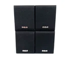 Rca Home Theater Black 4 Small Speaker Set RTD3133H. Fixed Price $25.20.