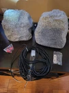 1 Pair Of Klh Audio RSP-600 2-WAY Landscape Faux Rock Outdoor Wired Speakers. Fixed Price $200.00.