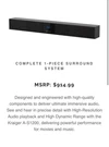 Kraigerhifi A-S1200 Home Surround System. Fixed Price $400.00.