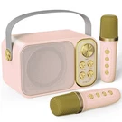 Mini Karaoke Machine For Kids With 2 Wireless Microphone, Medium, Pink. Fixed Price $31.18.