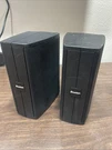 2 Boston Acoustics Vrs Micro Front Surround Sound Theater Speakers Black Tested. Fixed Price $47.88.