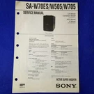 Sony SA-W70ES SA-W505 SA-W705 Service Manual Original Paper Oem Repair Guide. Fixed Price $37.44.