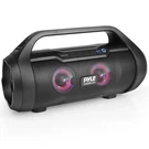 Pyle Bluetooth Boombox Speaker System Portable W/built-in Rgb Lights. Fixed Price $55.00.