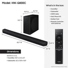Samsung 5.1.2 Ch Dolby Atmos Soundbar W/ Wireless Subwoofer HW-Q800C. Fixed Price $486.00.