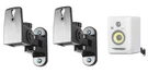 (2) Hidden Wall Mount Swivel Brackets For Krk RP4G3W Studio Monitor Speakers. Fixed Price $34.95.