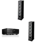Focal Vestia NO3 Black Floorstanding Speakers (pair) With 7.2-CHANNEL Av Rece.... Fixed Price $3092.95.