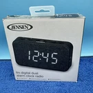 Jensen JCR-229 Fm Digital Dual Alarm Clock Radio. Fixed Price $21.98.