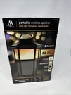 Acoustic Research Portable Outdoor Wireless & Bluetooth Speaker W/ Flame Light. Fixed Price $62.41.