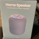 Gems Colorful Led Lit Fabric Home Speaker Wireless Usb-c Aux 10W Mesh Strap. Fixed Price $18.00.