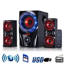 Befree Sound 2.1 Channel Bluetooth Surround Speaker System In Red. Fixed Price $131.35.
