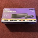Roku Streambar Black Model 9102X Soundbar With Remote And Cords 4K Streaming Tv. Fixed Price $89.99.