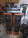 Canton Ergo 102 Dc Standing Speakers 200W 4-8 Ohm Wired Brown Wood Onyo HTRC-260. Fixed Price $1050.00.