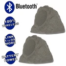 Theater Solutions Wireless 200W Rechargeable Bluetooth Rock Speaker Pair Grey. Fixed Price $59.99.