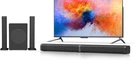 2 In 1 Separable Sound Bar For Smart Tv With Subwoofer, Bluetooth 5.0 Black. Fixed Price $146.37.