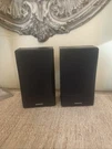Two Onkyo SKM-550S Surround Sound Bookshelf Speakers In Black 10X6. Fixed Price $39.00.