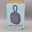 Groove Onn Mini Rugged Speaker Bluetooth Wireless Grey Open Box New. Fixed Price $16.23.