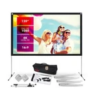 Pyle 120" Portable Outdoor Projection Display Screen Lightweight W/ Frame Stand. Fixed Price $77.99.