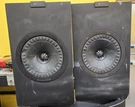 Kef Series 6.5" 2-WAY Bookshelf Speakers (pair) Q350B- Satin Black Poor. Fixed Price $254.91.