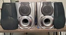 Aiwa Stereo Speakers With Built-in Subwoofer. Fixed Price $45.00.