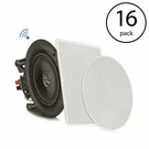 Pyle 8" 2-WAY 250W Flush Mount Bluetooth Ceiling/wall Speakers (16 Pack). Fixed Price $598.49.