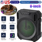 500W 8IN Portable Bluetooth Speaker Tws Stereo Sound Led Party Fm/usb/tf. Fixed Price $23.85.