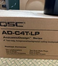 Qsc AD-C4T-LP Acousticdesign 4.5" Ceiling Speaker 70/100V 16 Nob (single). Fixed Price $85.13.