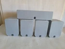 Yamaha (4) NX-E170 (1) NX-C170 Home Surround Sound Speakers Silver Tested Mint. Fixed Price $31.99.