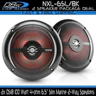 2X DS18 NXL-6SL Black 6.5" Marine Speakers Slim 100W Max 4-OHM 2-WAY Coaxials. Fixed Price $65.95.