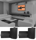 (4) Rockville HP5S-8 Black 5.25" Outdoor/indoor Home Theater Swivel Speakers. Fixed Price $110.90.