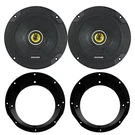 2X Kicker CSC65 6.5" 300W 2-WAY Car Audio Speakers, Mounting Ring Brackets. Fixed Price $99.99.