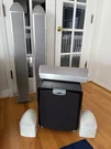 Mirage Omnisat V2 5.1 Home Theater Subwoofer And Complete Set Speakers. Fixed Price $300.00.