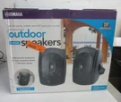 Yamaha All-weather Outdoor Speakers Black Model NS-AW390BL. Fixed Price $149.99.