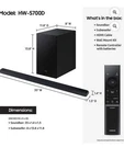 Samsung HW-S700D/ZA 3.1 Channel S-series Soundbar With Wireless Subwoofer. Fixed Price $379.99.