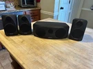 4 Polk Audio Speakers (1) RM1600S (3) RM1300 Wired Bookshelf Surround & Center. Fixed Price $45.00.