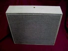 Vtg Argos Tweed Blond Wood Slanted Wall Baffle For 8-12" Speakers. Fixed Price $21.99.