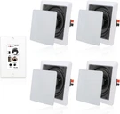 Herdio 5.25 Inches 2-WAY Bluetooth Ceiling Speakers With 4 Channel Wall White. Fixed Price $261.69.