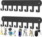 2 Pack Wall Mount Key Holder, Hanger With 8 Hooks, Adhesive. Fixed Price $22.99.