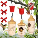 3PACK Wooden Hummingbird Houses For Outside Nesting Garden Window. Fixed Price $33.83.